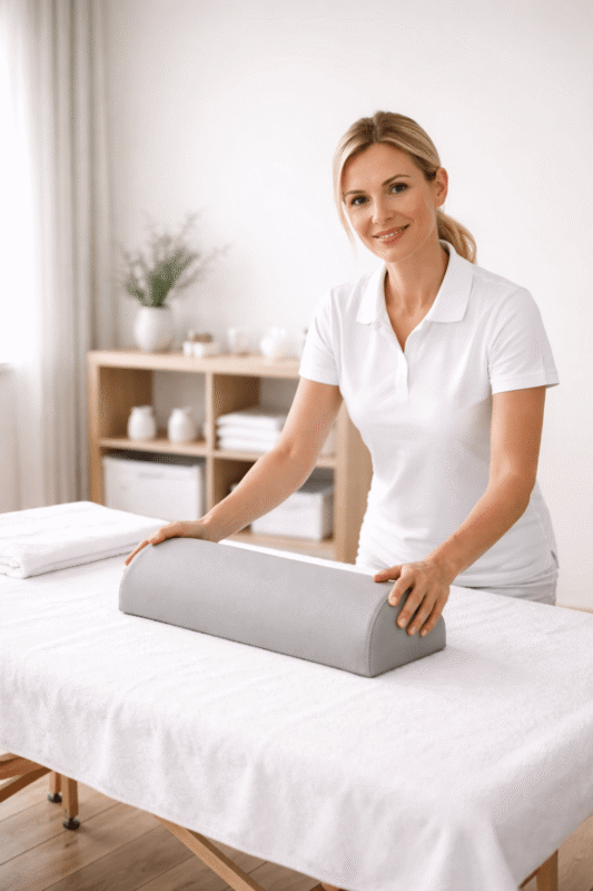 Polvalj in valj za masažno mizo – majhen pripomoček z velikim učinkom